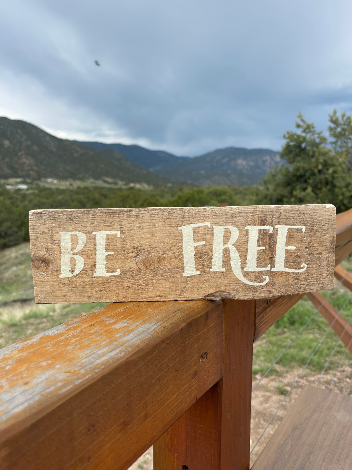 Be Free Wood Sign