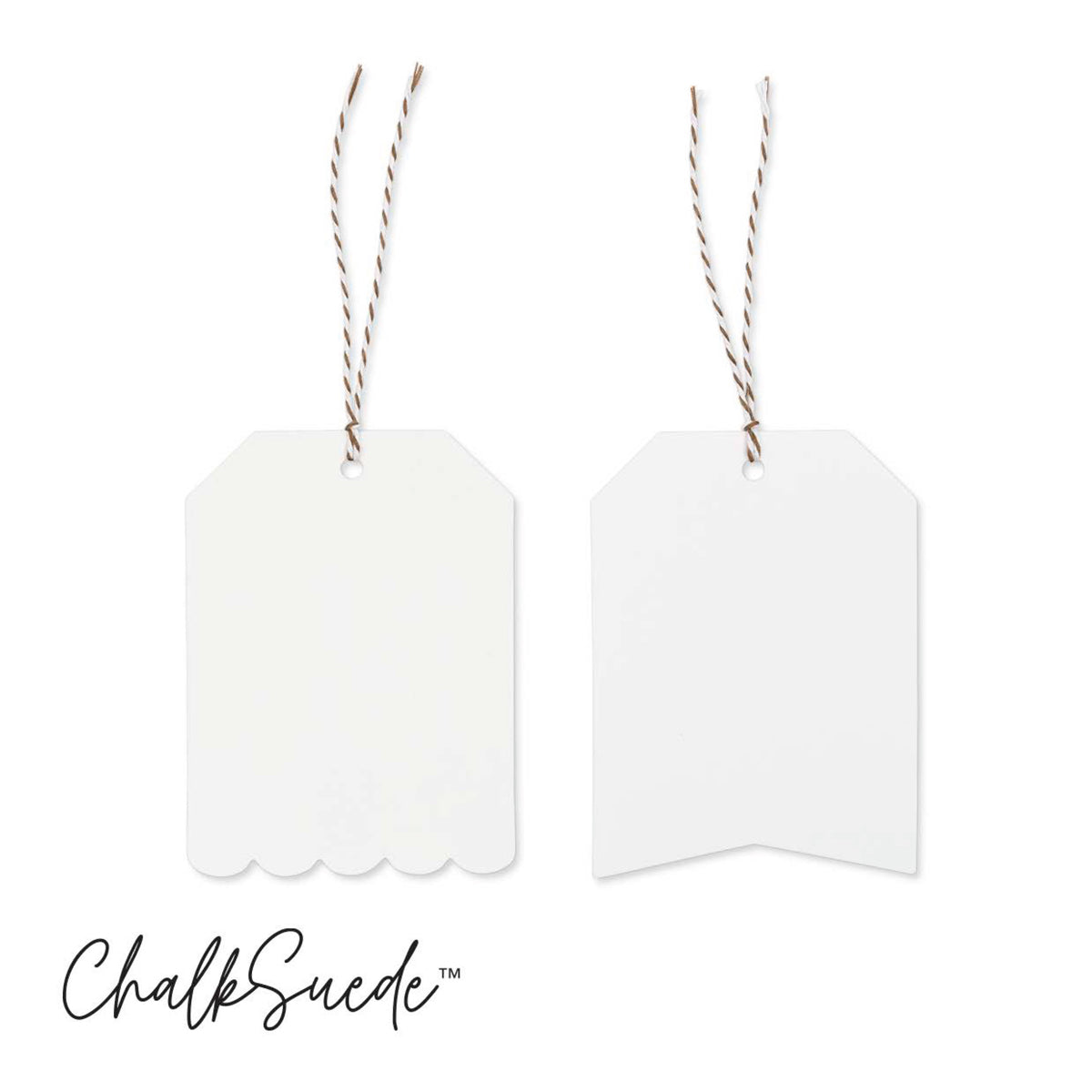ChalkSuede™ Gift Tags (12-Pack, 3" x 4")