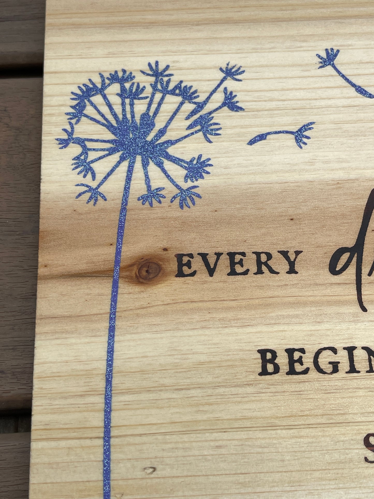 Every Dream Begins with a Simple Wish Sign