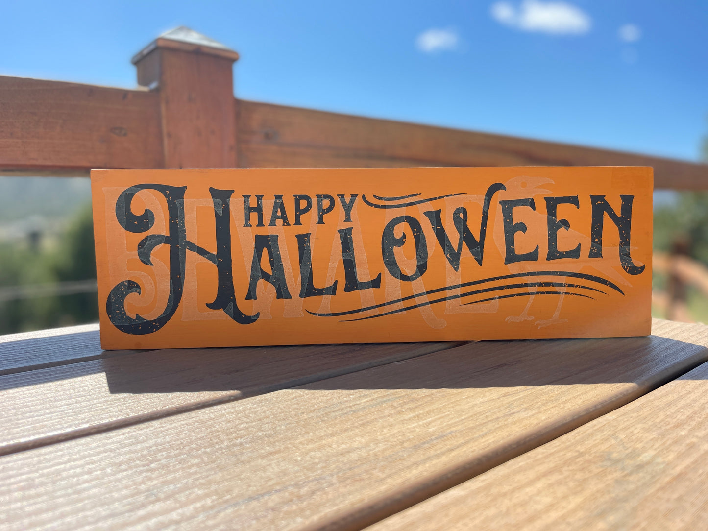 Happy Halloween and Beware Sign