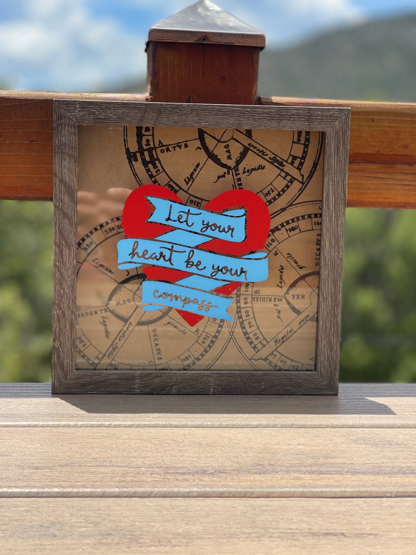 Let Your Heart Be your Compass Shadow Box