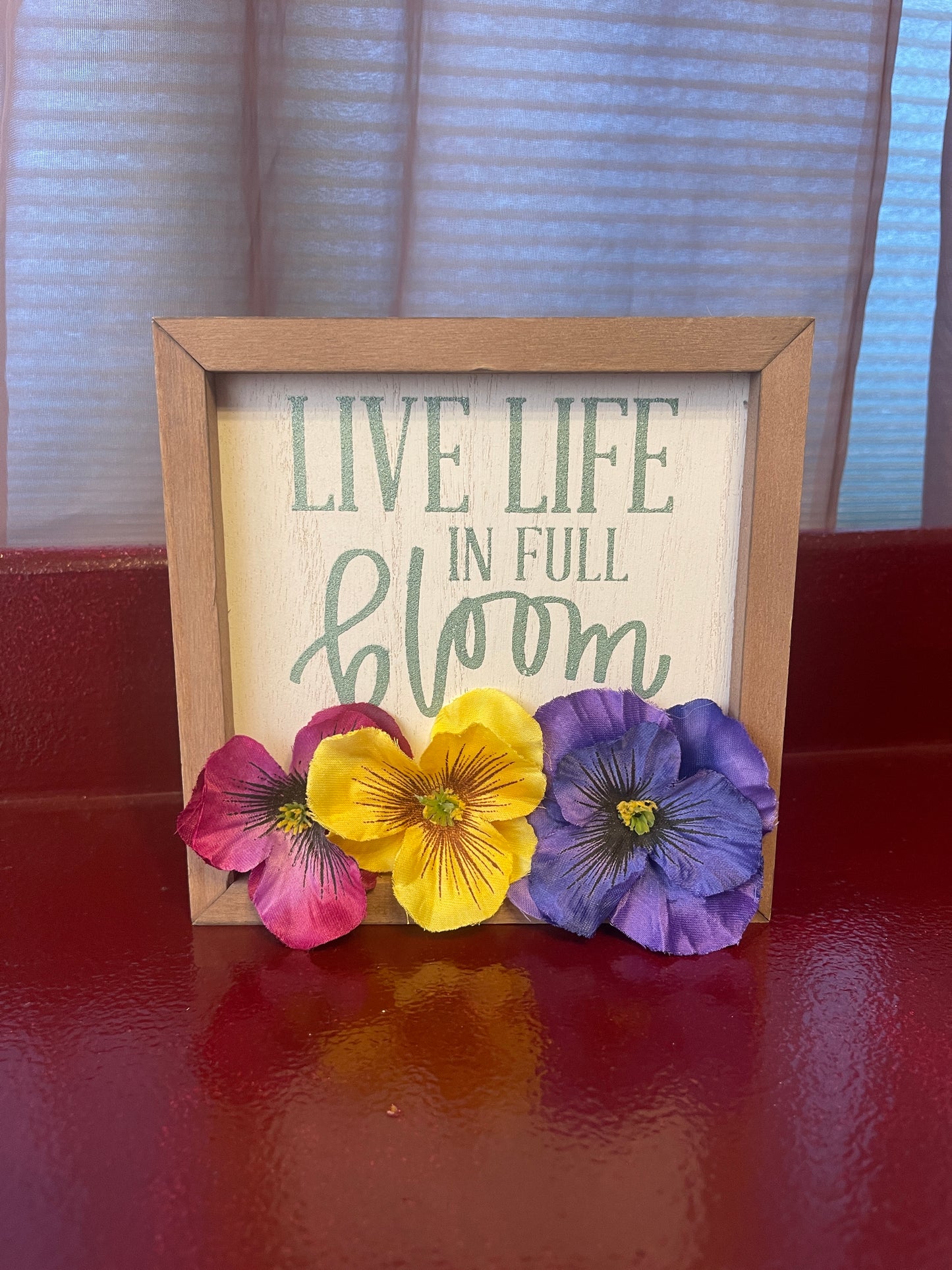 Live Life in Full Bloom Box Frame