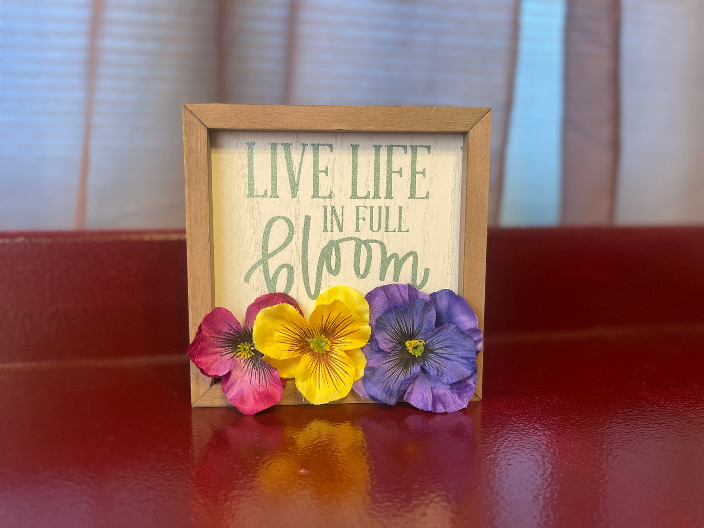 Live Life in Full Bloom Box Frame