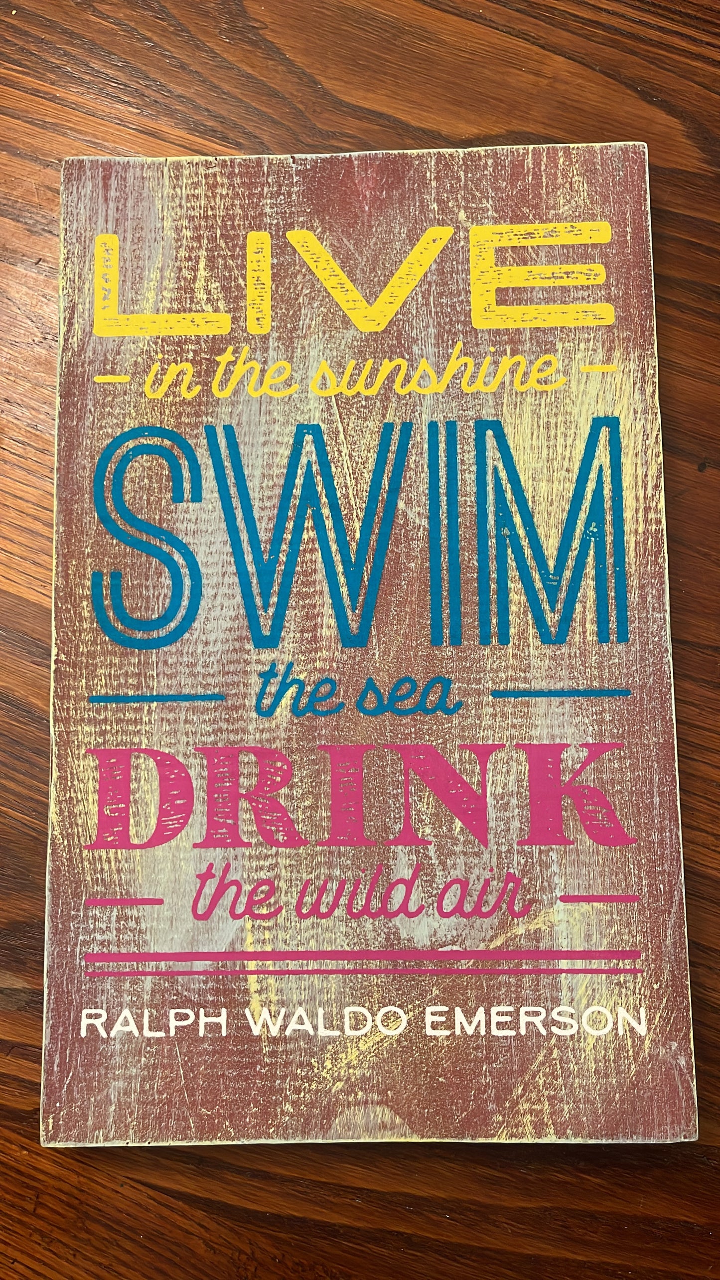 Live in the Sunshine Sign
