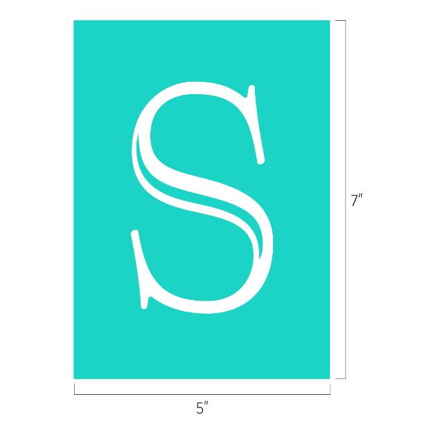 Monogram Letters Transfer