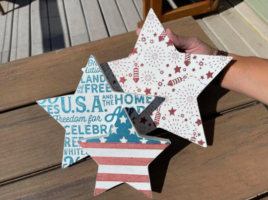 Patriotic Star Set #2-shimmer