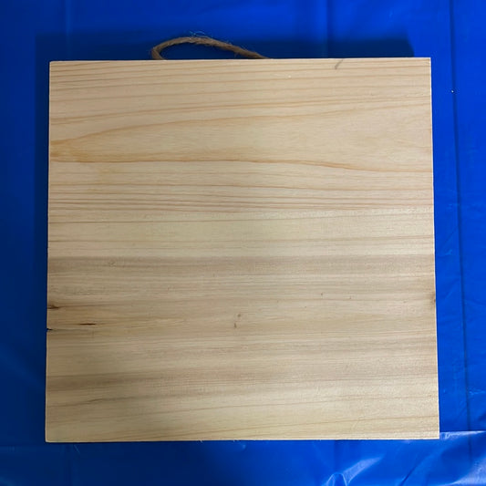 10"x10" Wood Square Plaque with Hangers (fundraiser)