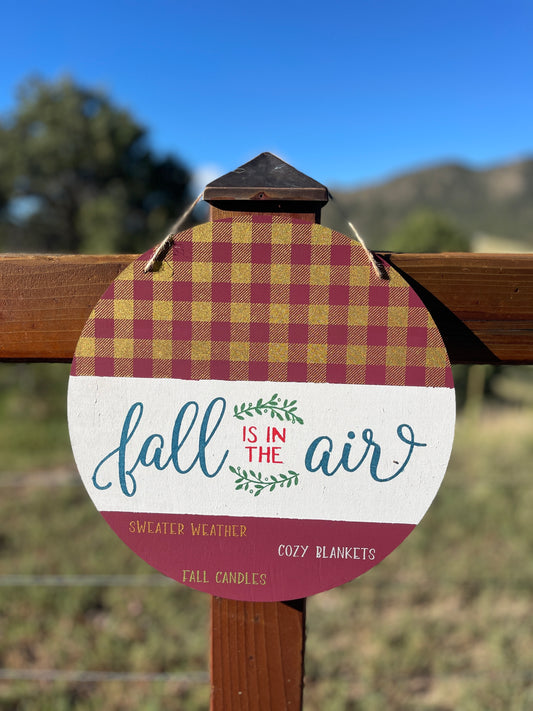 Fall is in the Air Door Hanger