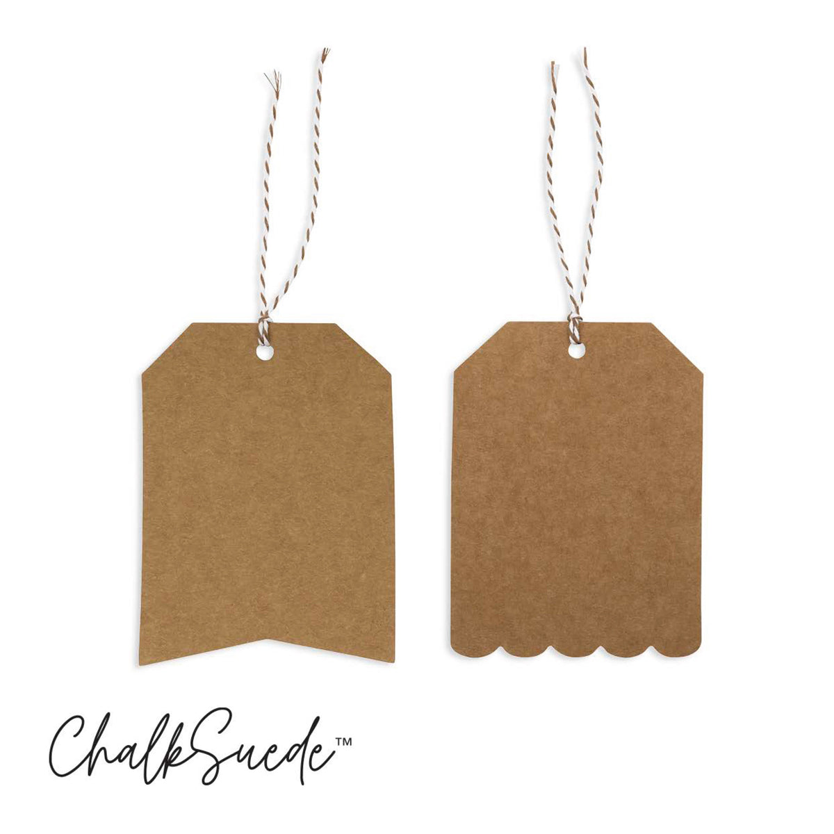 ChalkSuede™ Gift Tags (12-Pack, 3" x 4")