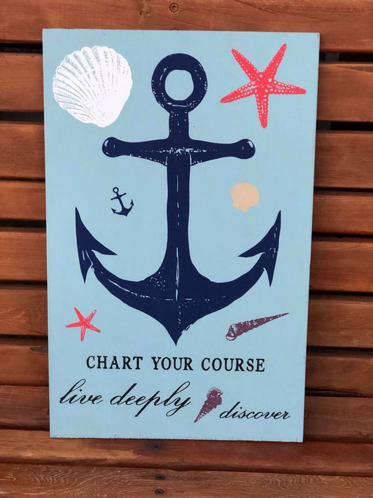 Chart Your Course Sign