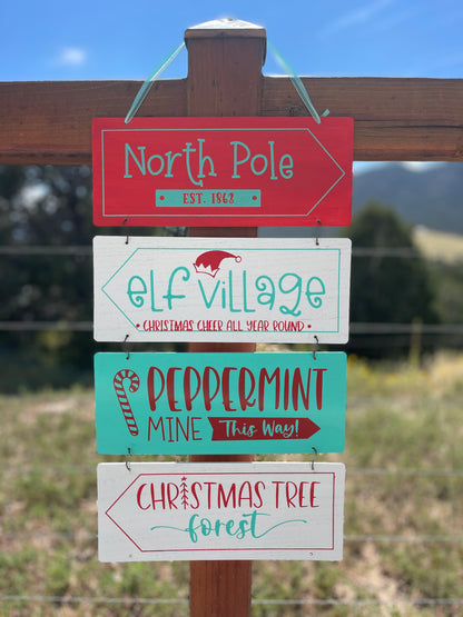 Christmas Directional Signs