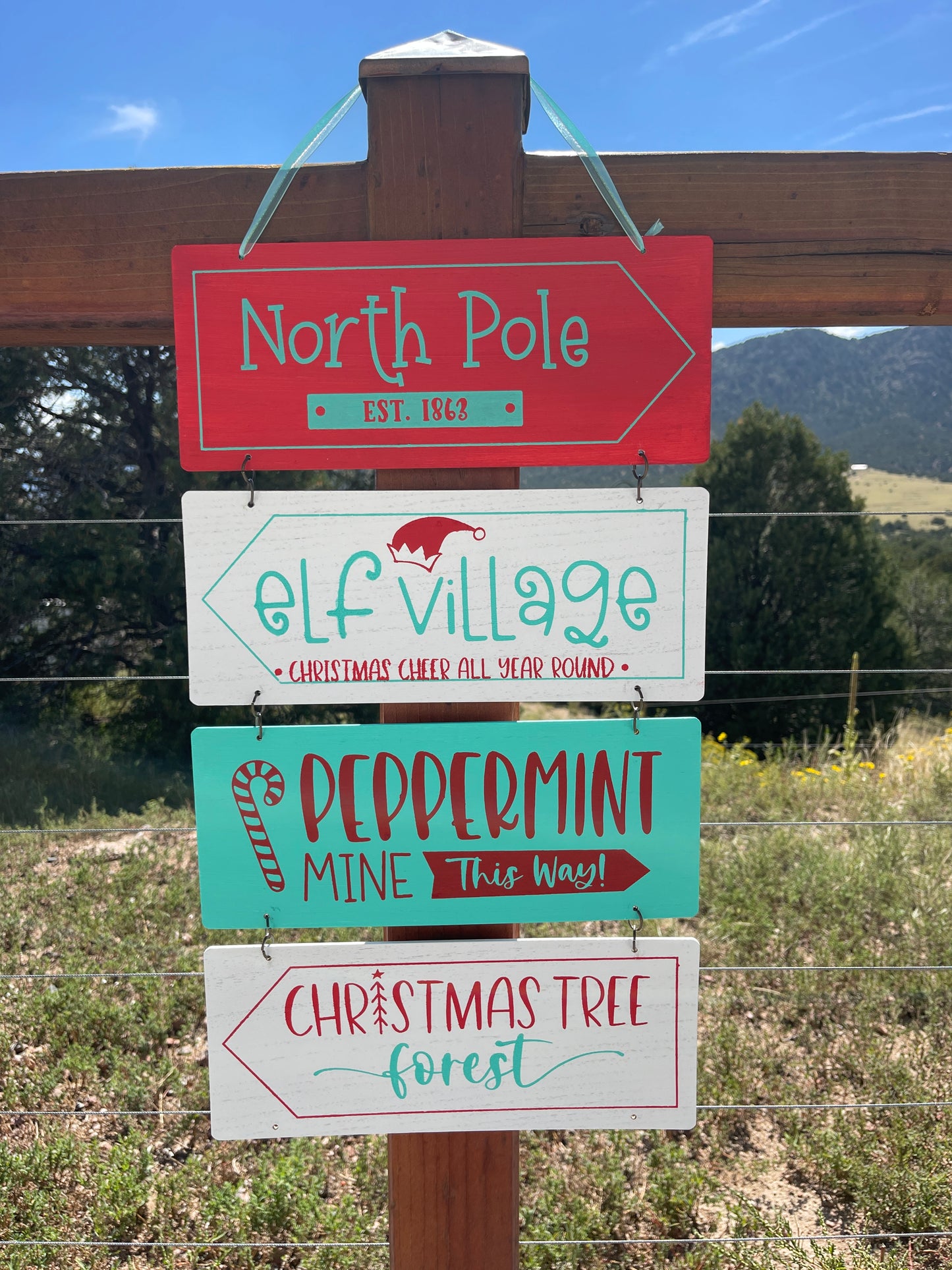 Christmas Directional Signs