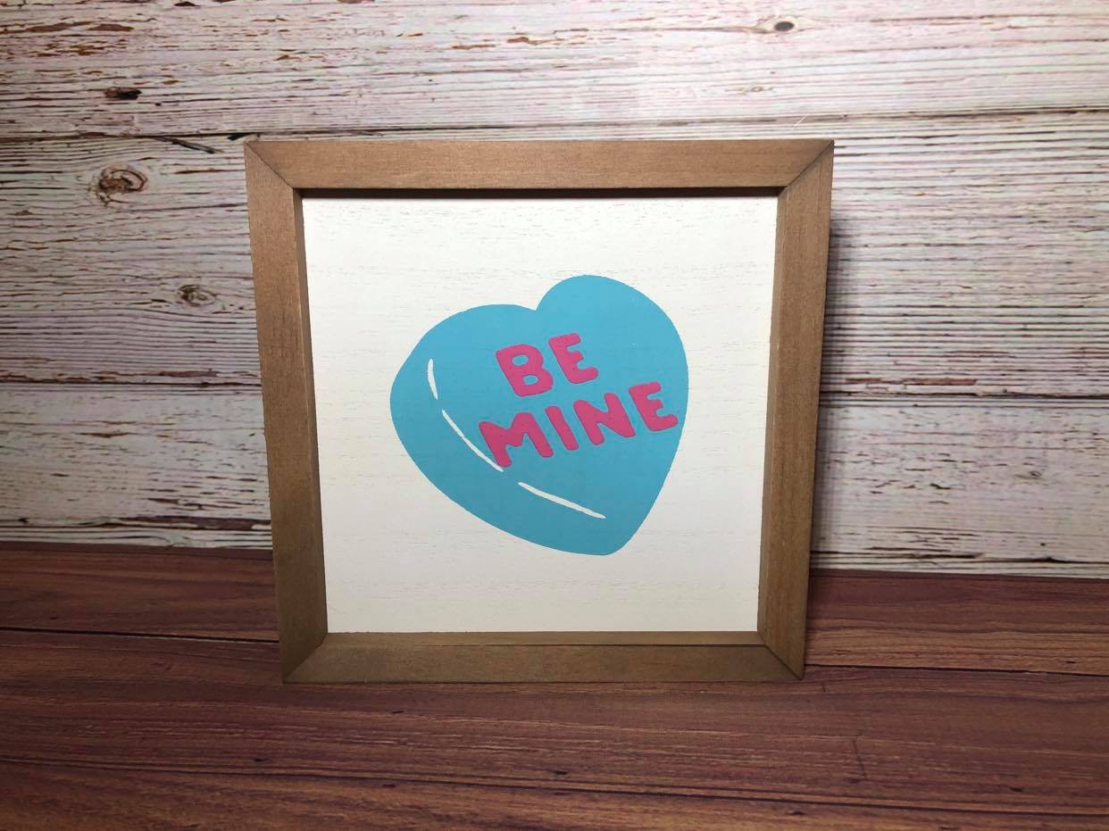 Candy Hearts on Box Frame Set