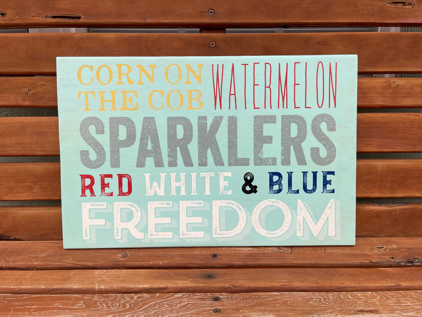 Sparklers & Freedom Sign