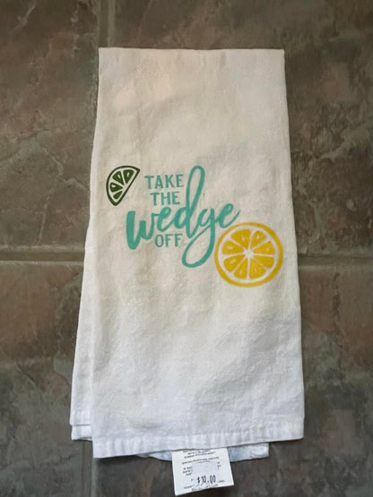 Take the Wedge Off Dish Towel