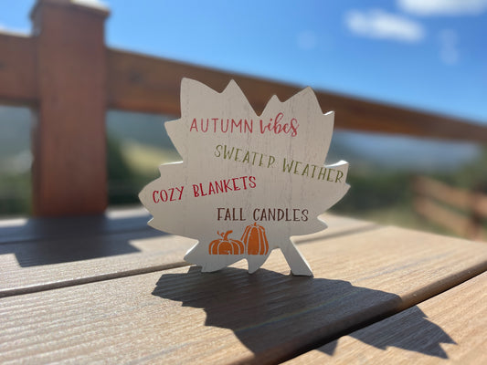 Fall Phrases Leaf Cutout