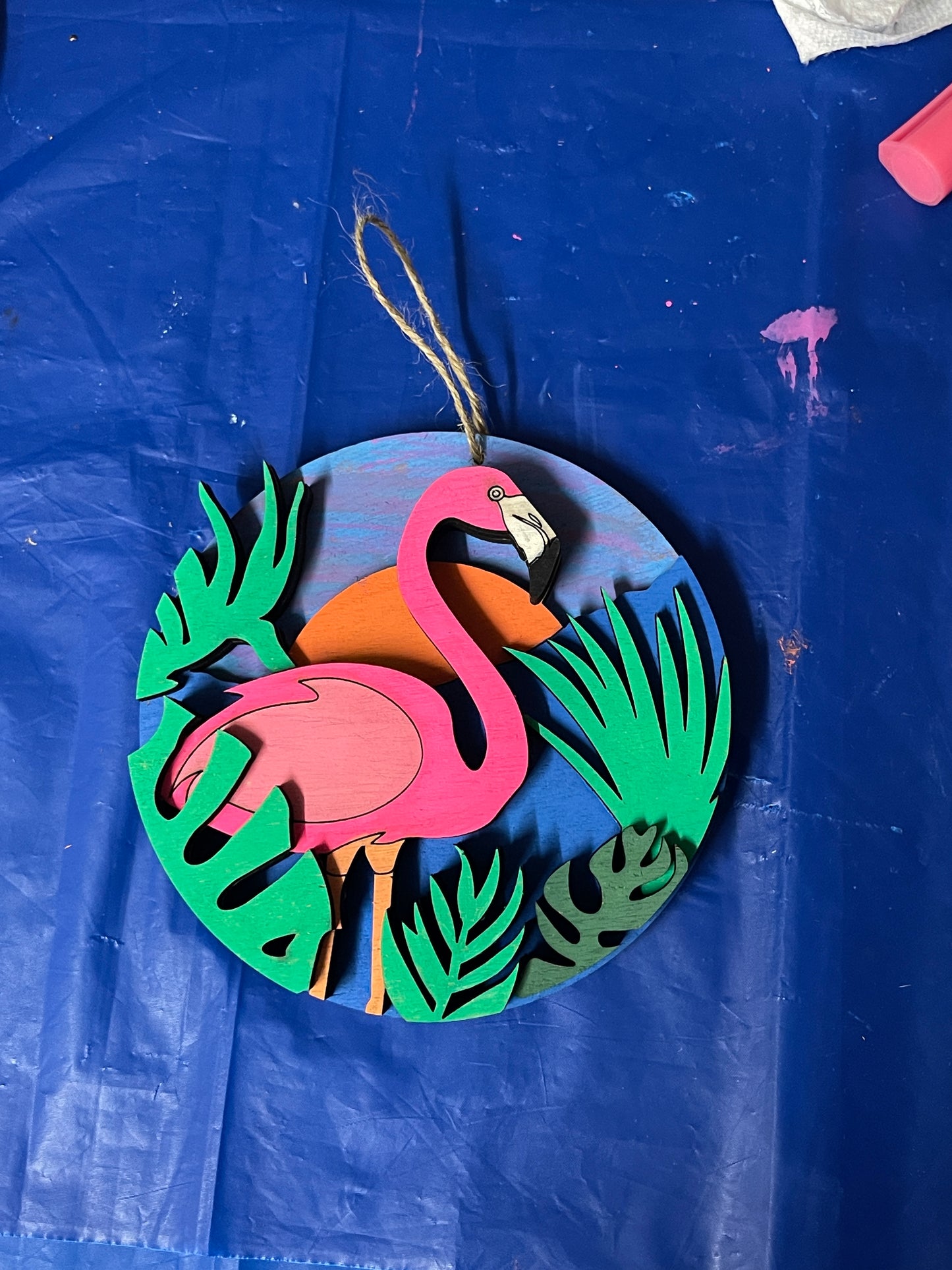 Blank Layered Flamingo