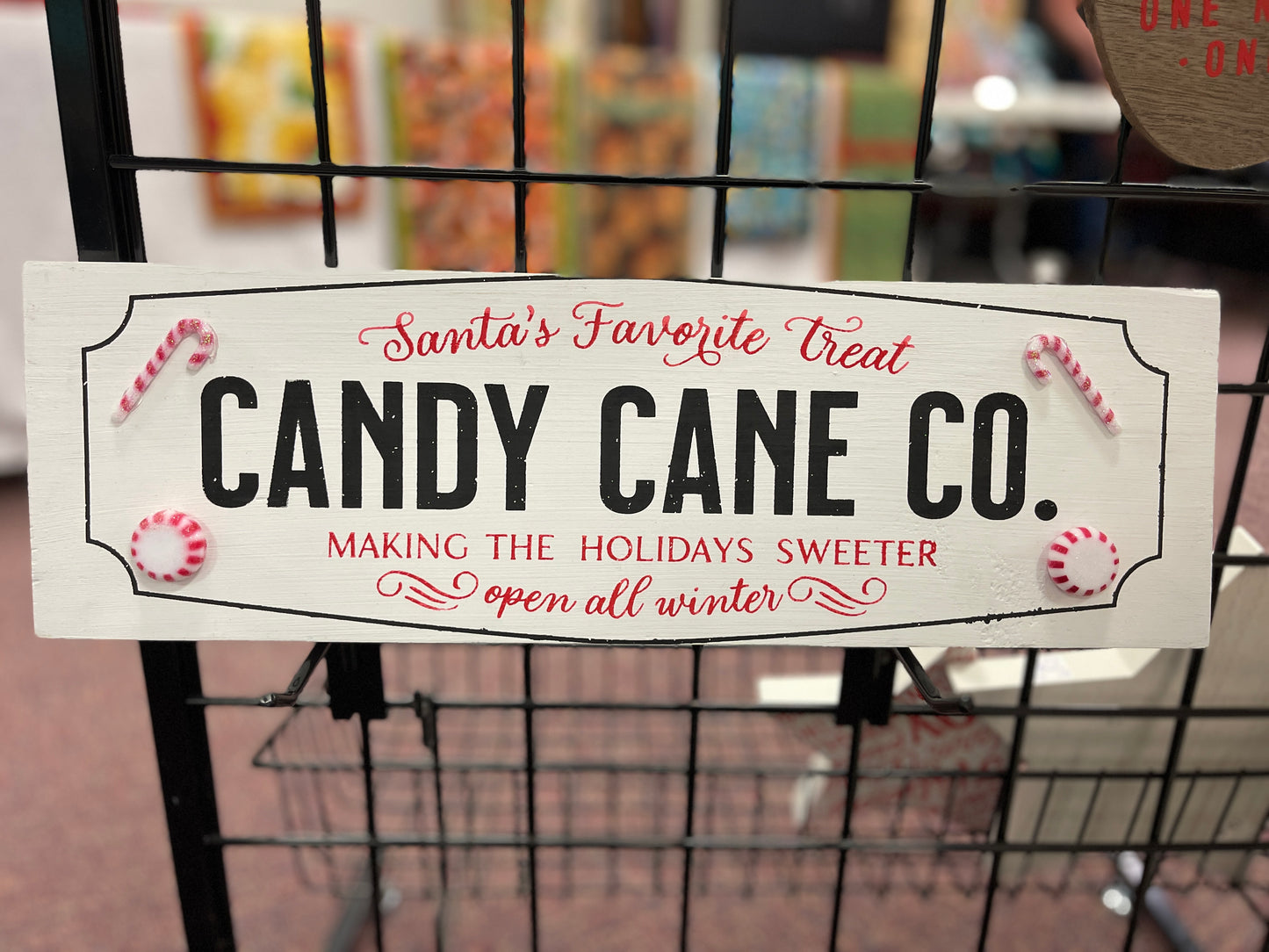 Candy Cane Co. Sign