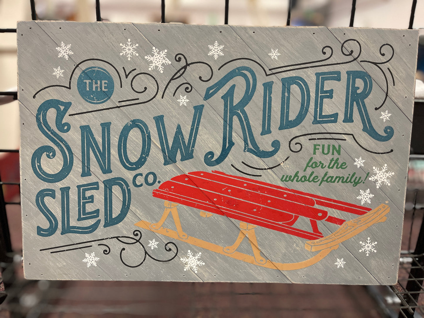 Snow Rider Sled Co. Sign