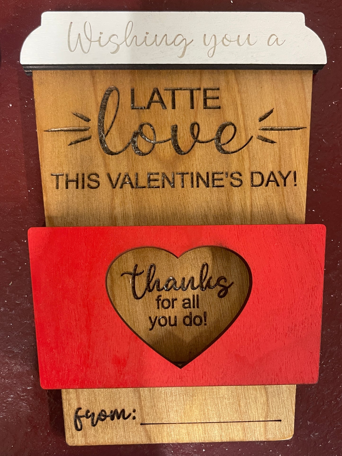 A Latte Love Gift Card Holder--Valentine's Day