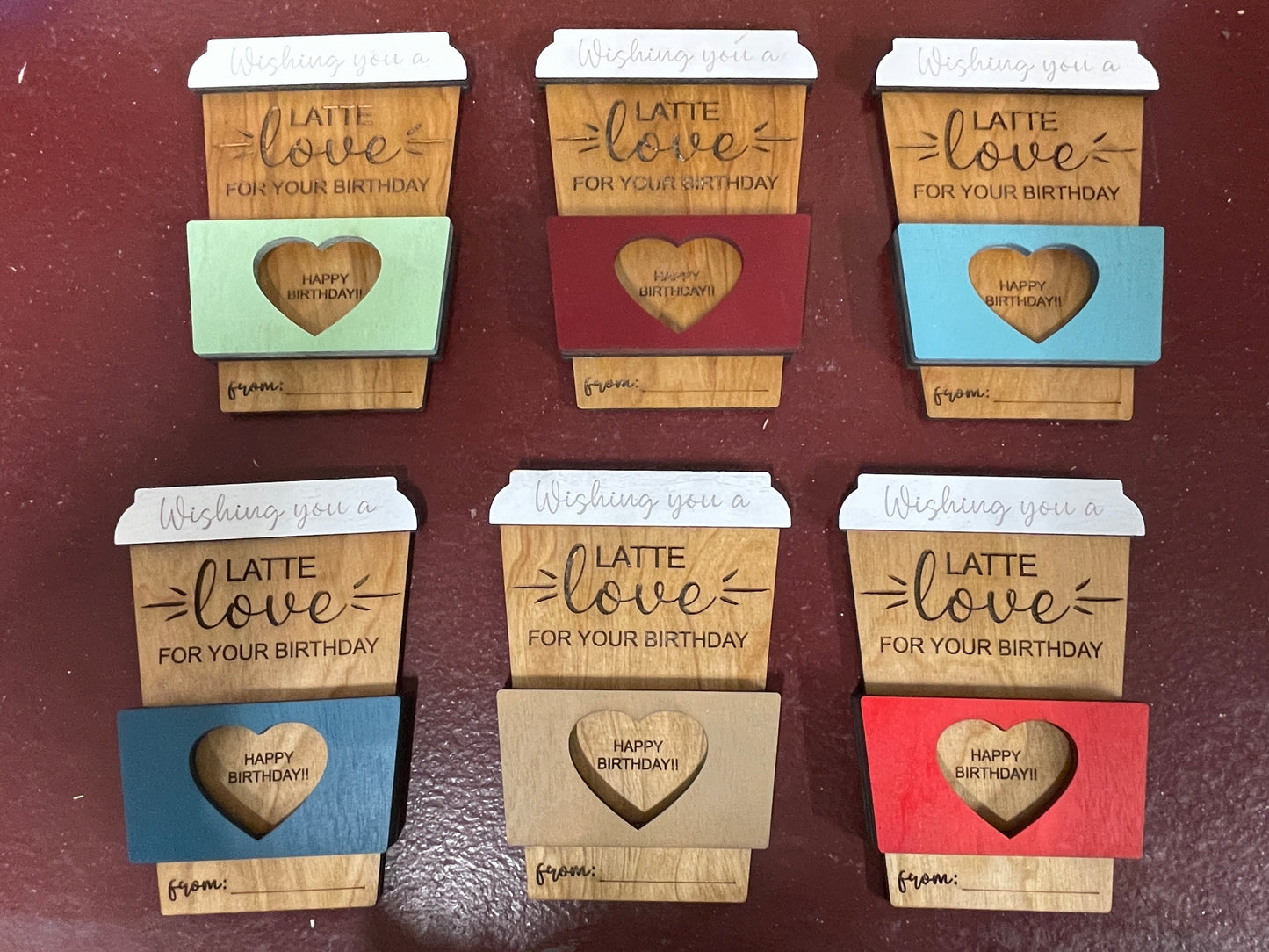 A Latte Love Gift Card Holder-- Happy Birthday