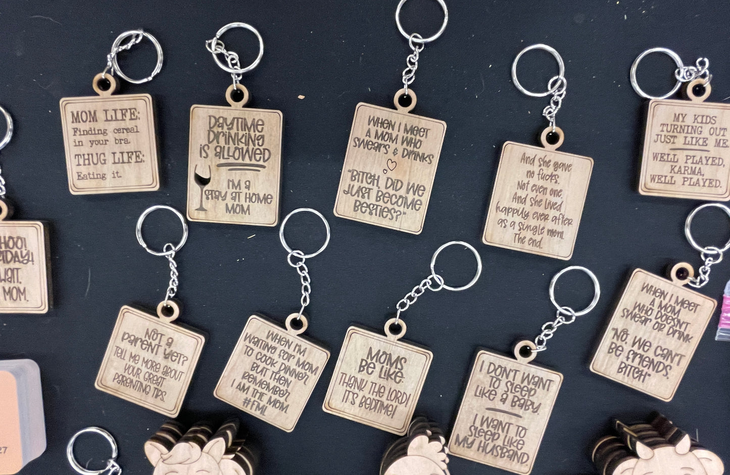 Mom Life Keychains