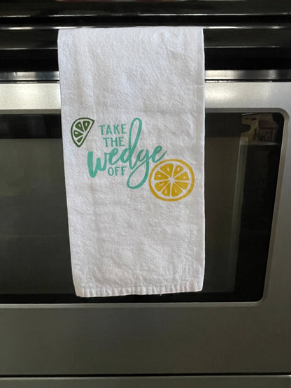 Take the Wedge Off Dish Towel