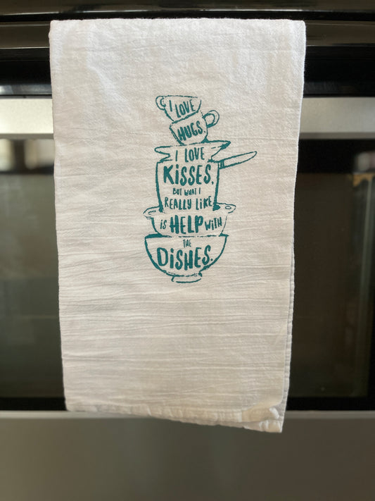 Help with the Dishes Dish Towel