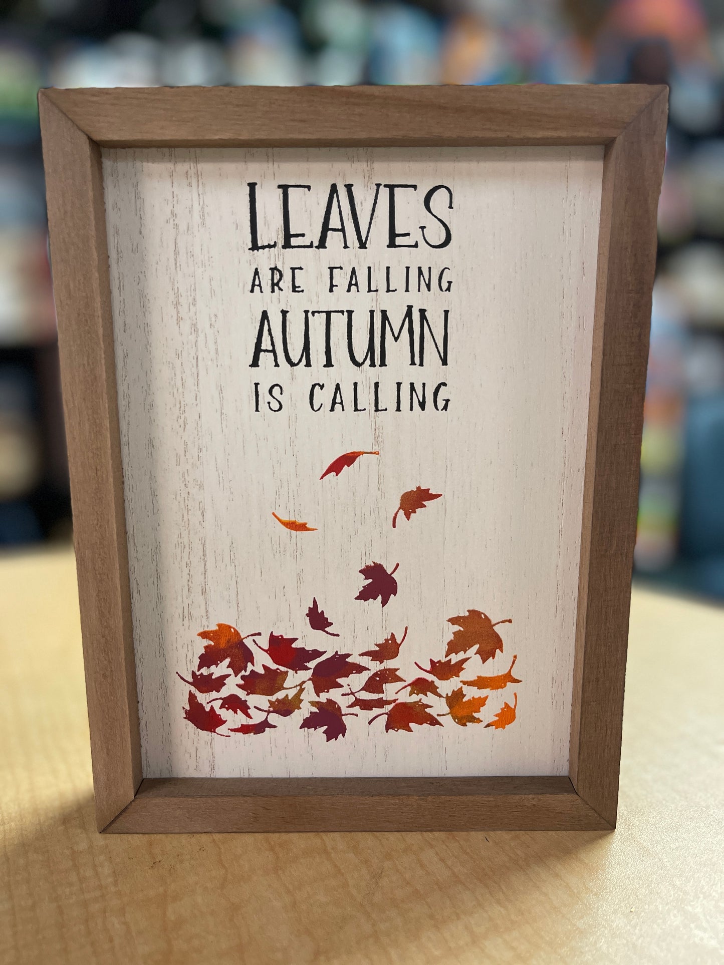 Leaves are Falling Autumn is Calling Box Frame