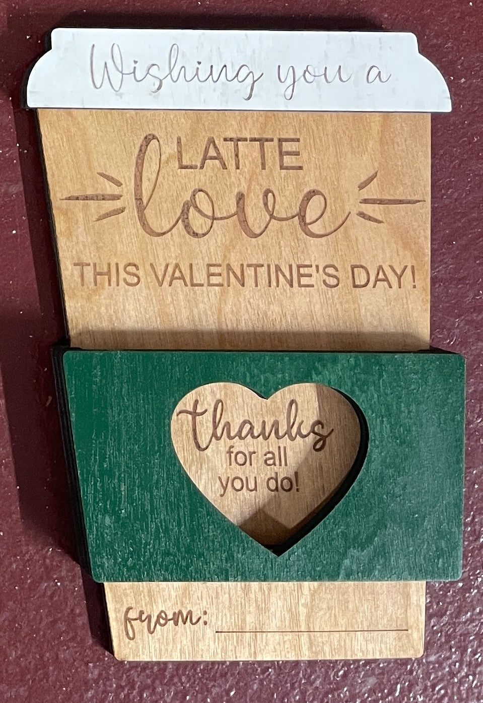 A Latte Love Gift Card Holder--Valentine's Day