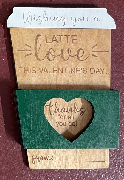 A Latte Love Gift Card Holder--Valentine's Day