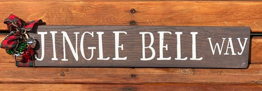 Jingle Bell Way Sign