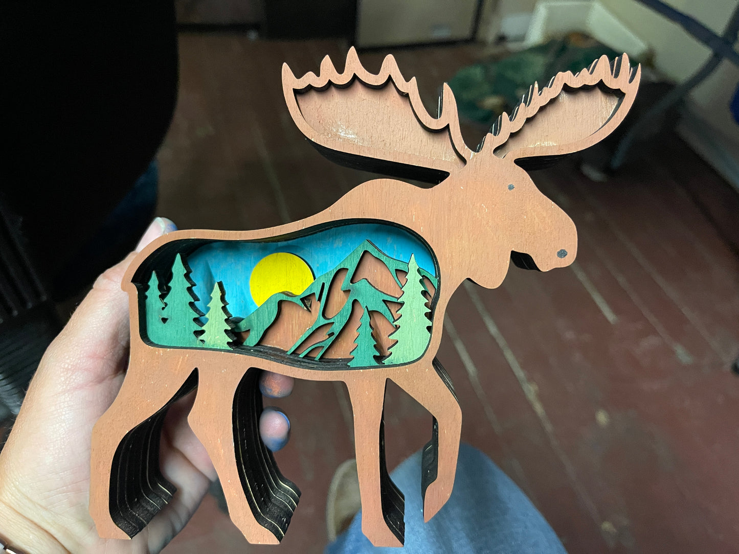 Blank Layered Moose Scene