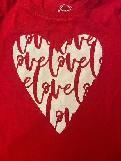 Love Heart Long Sleeve Shirt (XS 4t-5t)