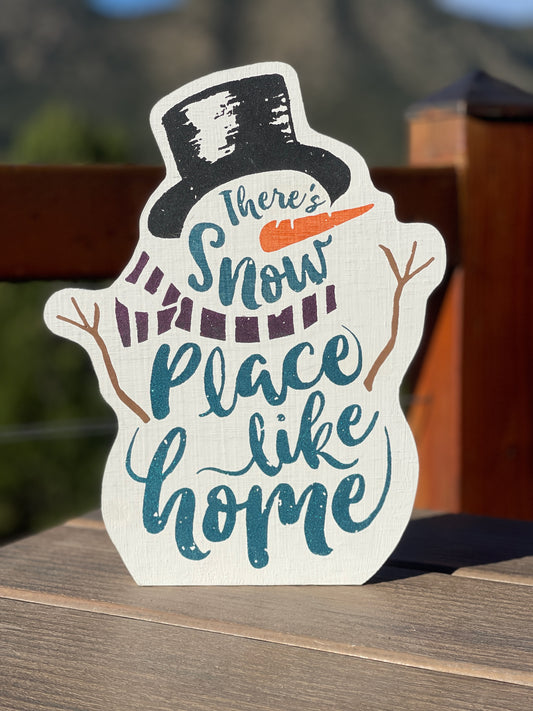 Snow Place Like Home Snowman Cutouts