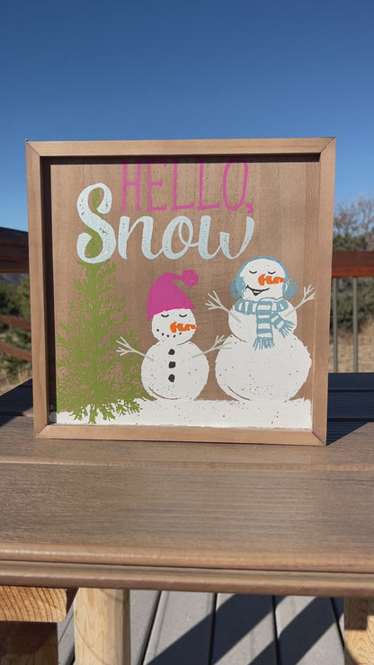 Hello Snow Box Frame